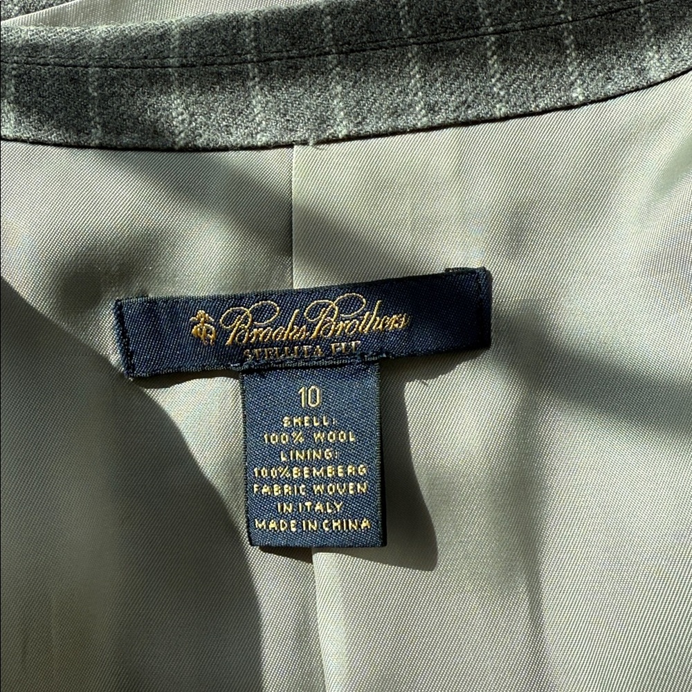 Brooks Brothers Wool Stellita Fit Pin Stripe Blazer Corpcore - Picture 10 of 11